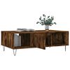 vidaXL Table basse chêne fumé 104x60x35 cm bois d'ingénierie