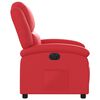 vidaXL Fauteuil inclinable &eacute;lectrique Rouge Similicuir