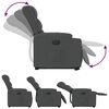 vidaXL Fauteuil inclinable électrique gris foncé tissu