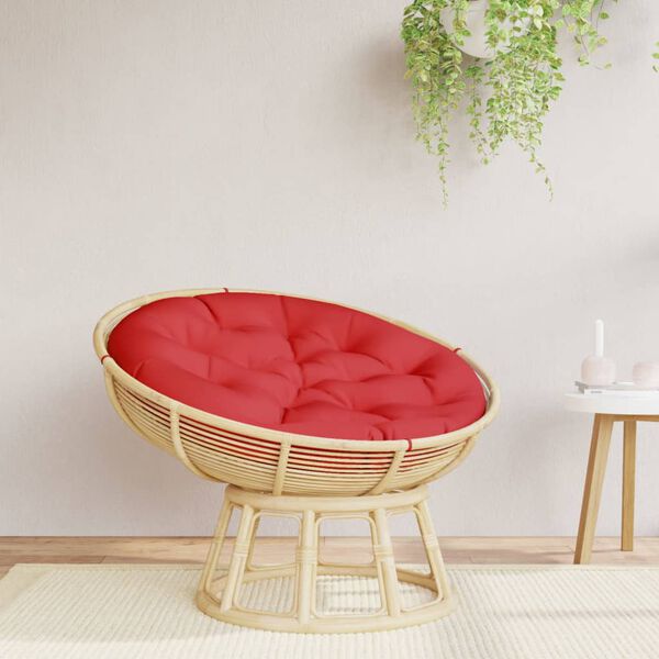vidaXL Coussin rond rouge &Oslash; 100 x11 cm tissu oxford