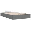 vidaXL Cadre de lit ottoman sans matelas gris foncé 120x190 cm tissu