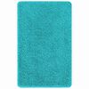 vidaXL Ensemble de tapis de bain antid&eacute;rapants 2 pcs Turquoise PP