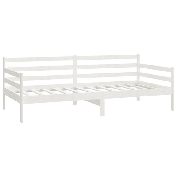 vidaXL Lit de jour sans matelas avec tiroirs 90x200 cm blanc