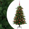vidaXL Arbre de No&euml;l Artificiel avec Boule 120 cm 150 LED Blanc chaud