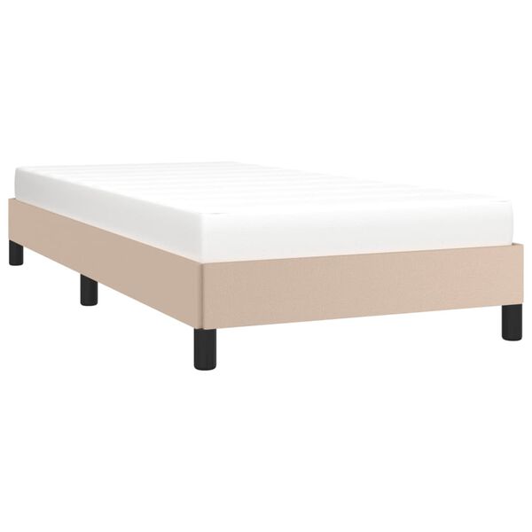 vidaXL Cadre de lit sans matelas cappuccino 90x200 cm similicuir