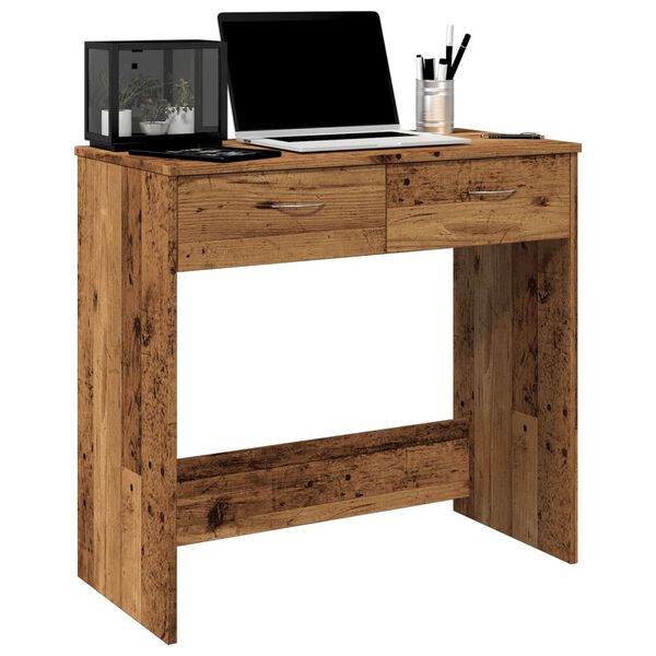vidaXL Bureau style vieux bois 80x40x75 cm bois d'ingénierie