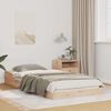 vidaXL Cadre de lit Marron 80 x 210 cm Pin massif