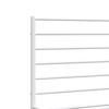 vidaXL Cadre de lit m&eacute;tal sans matelas et t&ecirc;te de lit blanc 140x190 cm