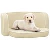 vidaXL Canap&eacute; pliable pour chien Cr&egrave;me 76x71x30 cm Coussin lavable