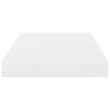 vidaXL &Eacute;tag&egrave;re murale flottante 4 pcs Blanc brillant 40x23x3,8 cm MDF