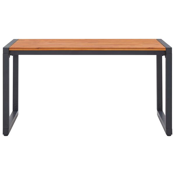 vidaXL Ensemble &agrave; manger de jardin 5 pcs Noir