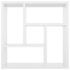 vidaXL &Eacute;tag&egrave;re murale Blanc brillant 45,1x16x45,1 cm Bois d&rsquo;ing&eacute;nierie
