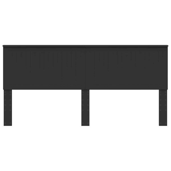 vidaXL T&ecirc;te de lit Ch&ecirc;ne noir 200 cm Bois d'ing&eacute;nierie