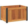 vidaXL Jardinière 45x30x27,5 cm bois massif d'acacia et acier