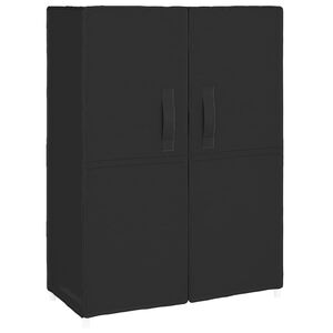 vidaXL Armoire &agrave; chaussures Noir 60x28x90 cm Tissu