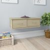vidaXL &Eacute;tag&egrave;re murale avec tiroirs Ch&ecirc;ne sonoma Bois d'ing&eacute;nierie