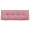 vidaXL Coussin de Dos Rose 120 x 24 x 50 cm Velours