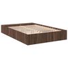 vidaXL Cadre de lit sans matelas ch&ecirc;ne marron 140x200 cm