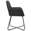 vidaXL Chaises &agrave; manger lot de 6 noir tissu