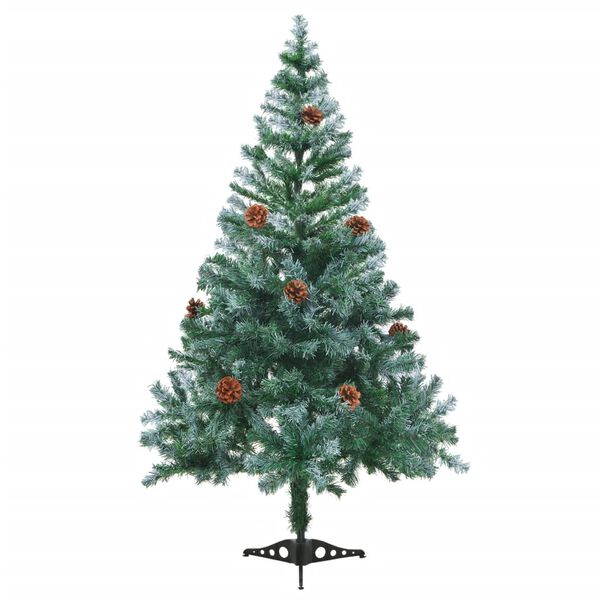 vidaXL Arbre de No&euml;l artificiel avec pommes de pin 150 cm