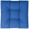 vidaXL Coussin de palette bleu royal 70x70x12 cm tissu