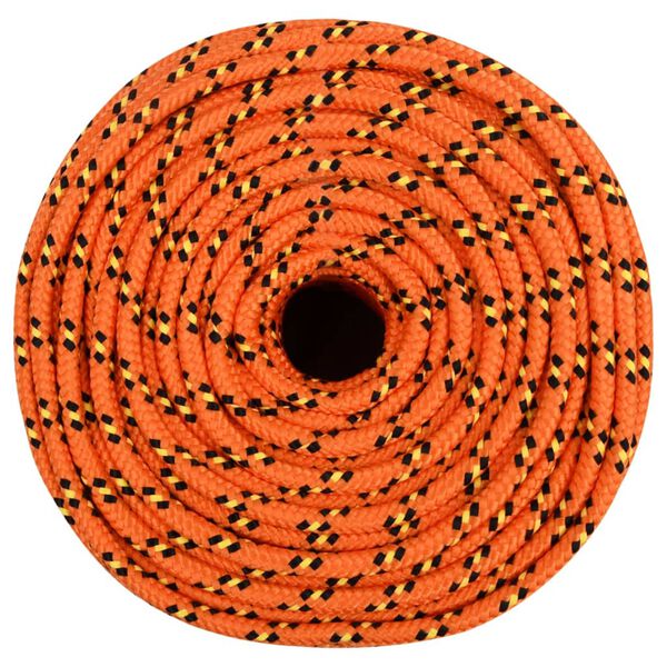 vidaXL Corde de bateau Orange 6 mm 100 m Polypropyl&egrave;ne