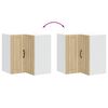 vidaXL Armoire d'angle murale de cuisine Porto ch&ecirc;ne sonoma