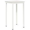 vidaXL Table de bar Blanc 60 x 60 x 105 cm Bois de pin massif