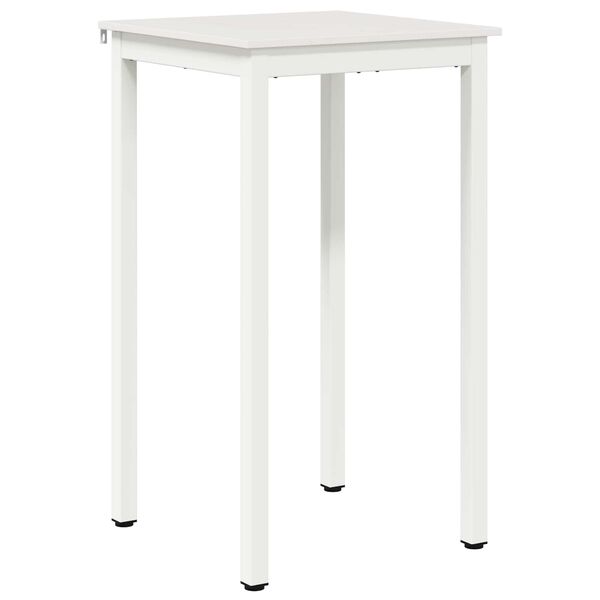 vidaXL Table de bar Blanc 60 x 60 x 105 cm Bois de pin massif