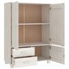 vidaXL Garde-robe HAMAR Blanc 99x45x137 cm Bois massif de pin