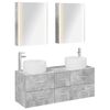 vidaXL Ensemble de mobilier de salle de bain 5 pcs Gris b&eacute;ton
