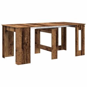 vidaXL Table &agrave; d&icirc;ner 180 x 85 x 75 cm Bois d'ing&eacute;nierie Bois ancien