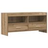 vidaXL Meuble TV 100 x 33 x 47 cm Ch&ecirc;ne artisanal Bois d'ing&eacute;nierie