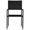 vidaXL Ensemble &agrave; manger de jardin 3 pcs R&eacute;sine tress&eacute;e Noir