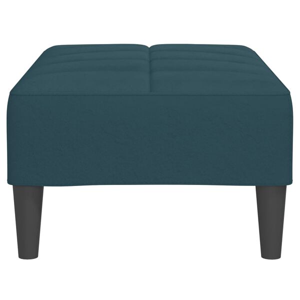 vidaXL Repose-pied Bleu 78x56x32 cm Velours