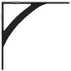 vidaXL Supports d'&eacute;tag&egrave;re murale 12 pc Noir 21 x 21 x 3.5 cm Acier