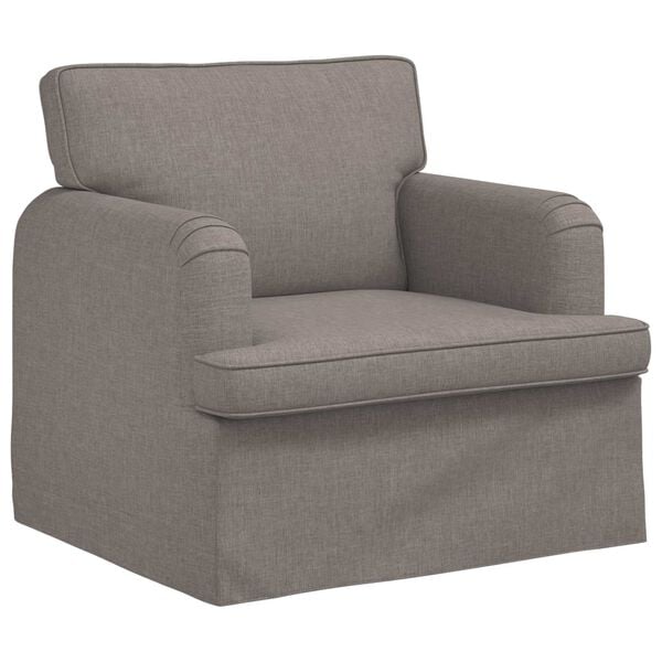 vidaXL Canap&eacute; 2 pcs Taupe