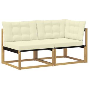 vidaXL Unit&eacute; de canap&eacute; sectionnel Blanc 162,5 x 83 x 73 cm