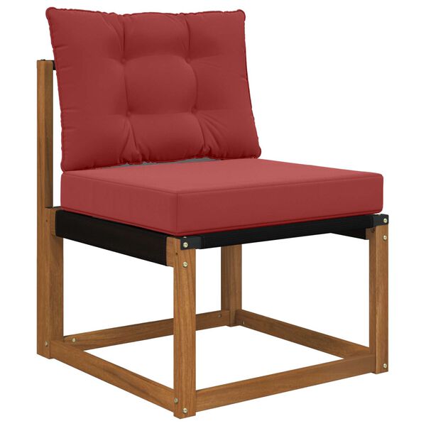 vidaXL Coussin de canap&eacute; d'ext&eacute;rieur 2 pcs Bordeaux Polyester