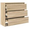 vidaXL Buffet ch&ecirc;ne sonoma 80x35x76 cm bois d'ing&eacute;nierie