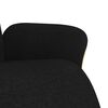 vidaXL Fauteuil inclinable avec repose-pieds noir tissu