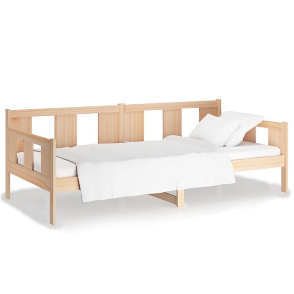 vidaXL Lit de jour sans matelas bois de pin massif 80x200 cm