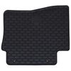 vidaXL Tapis de voiture 4 pcs Noir Caoutchouc