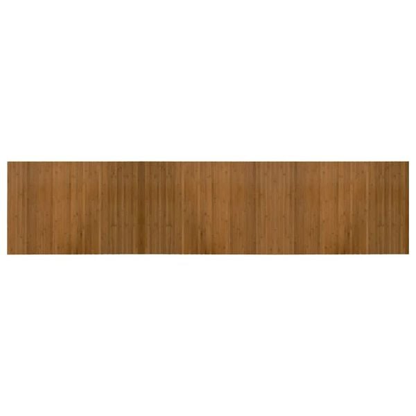 vidaXL Tapis rectangulaire marron 70x300 cm bambou
