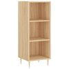 vidaXL Buffet haut Ch&ecirc;ne sonoma 34,5x34x180 cm Bois d'ing&eacute;nierie