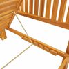 vidaXL Transat 1-personne Marron 200 x 57 x 75cm Bois d'acacia massif