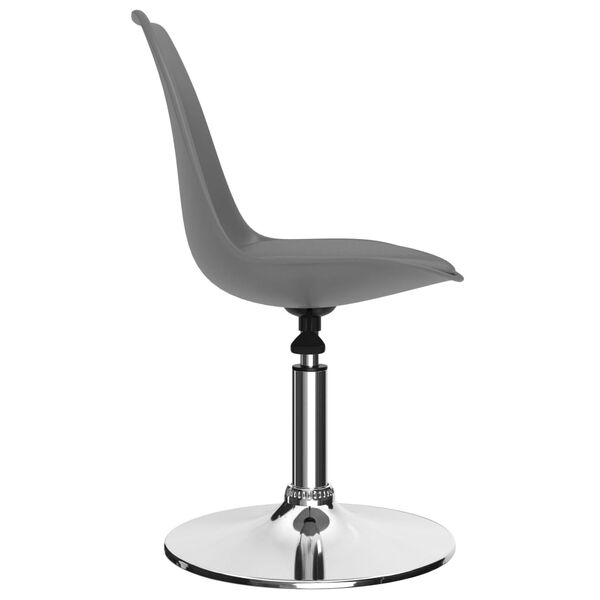 vidaXL Chaises &agrave; manger pivotantes lot de 2 gris clair similicuir