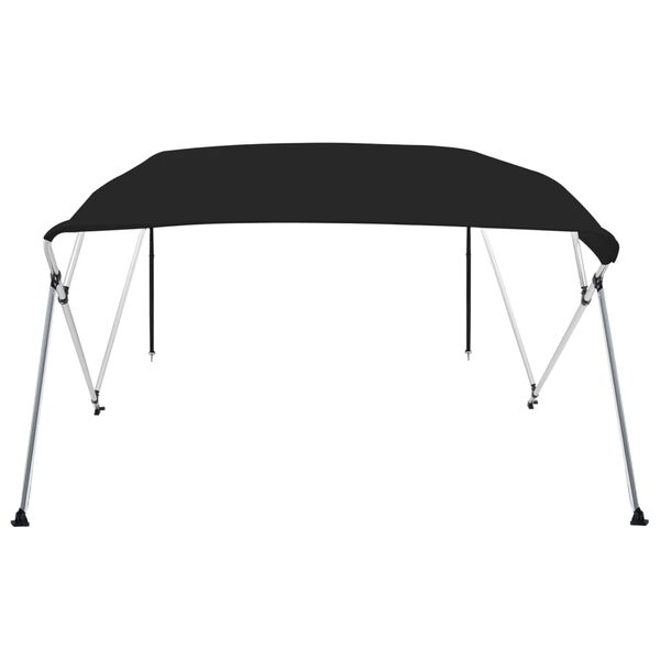 vidaXL Auvent bimini &agrave; 4 arceaux noir 243x210x137 cm