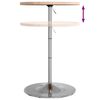 vidaXL Table de bar Ø60x90,5 cm bois massif de chêne