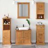 vidaXL Ensemble de mobilier de salle de bain VIGO 5 pcs Marron miel
